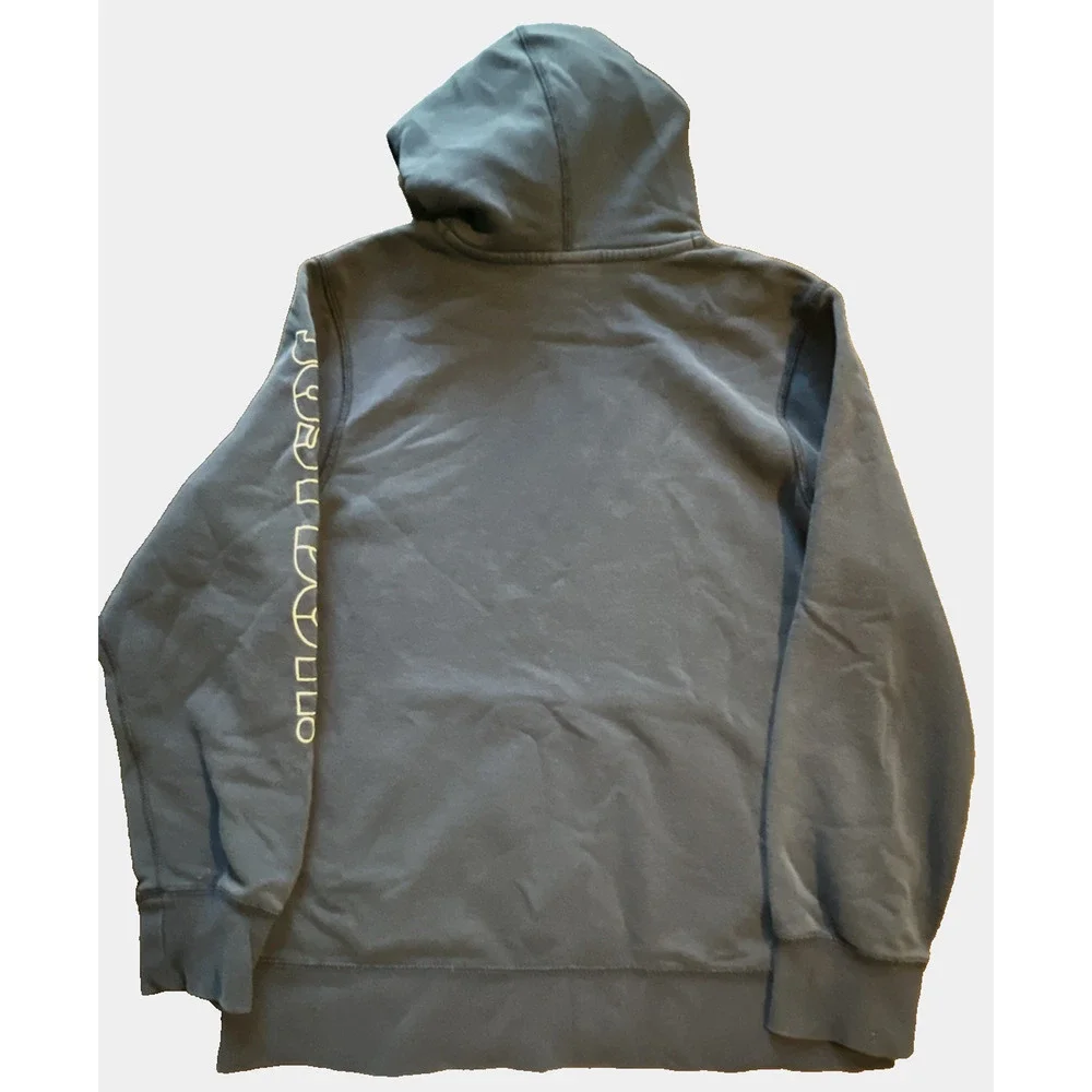 Nike Y2K Just Do It Hoodie Sweatshirt Graphic Logo Blue SZ M 10/12 2009 Release